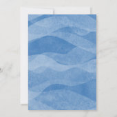 Blue Axolotl Niedlich Salamander Aquatic Birthday Einladung (Rückseite)