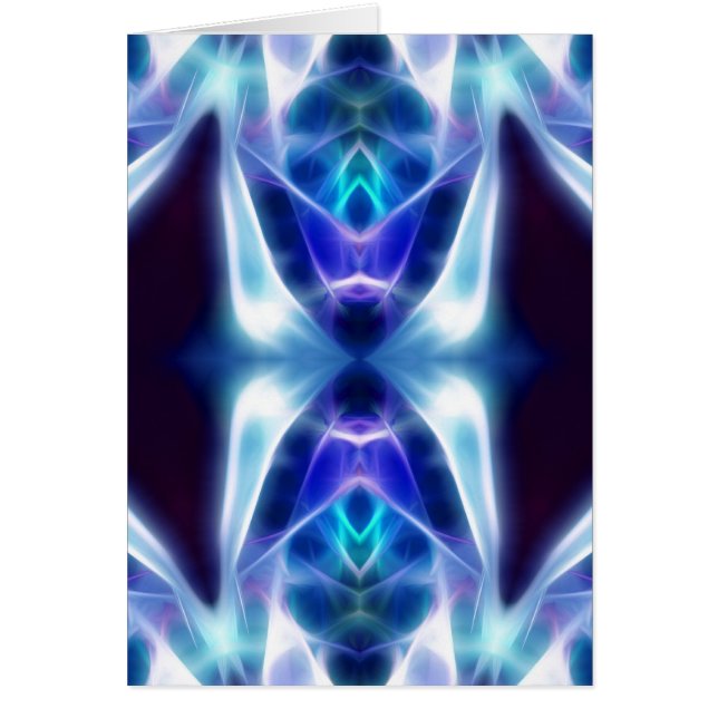Blue Aztec abstrakt Fraktal Design (Vorne)