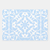 Blue Azulejos Portugiesisches Mittelmeer Geschenkpapier Set (Vorderseite 2)