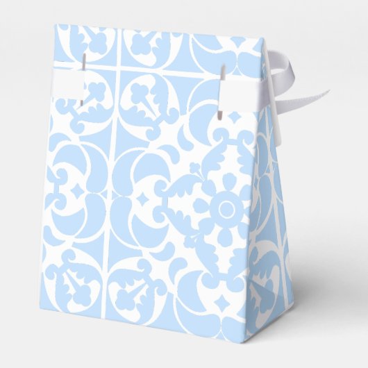 Blue Azulejos Portugiesisches Mittelmeer Geschenkschachtel (Rückseite)