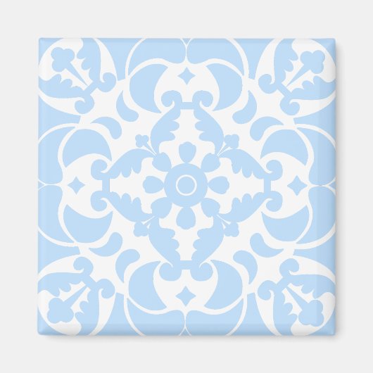 Blue Azulejos Portugiesisches Mittelmeer Magnet (Vorne)