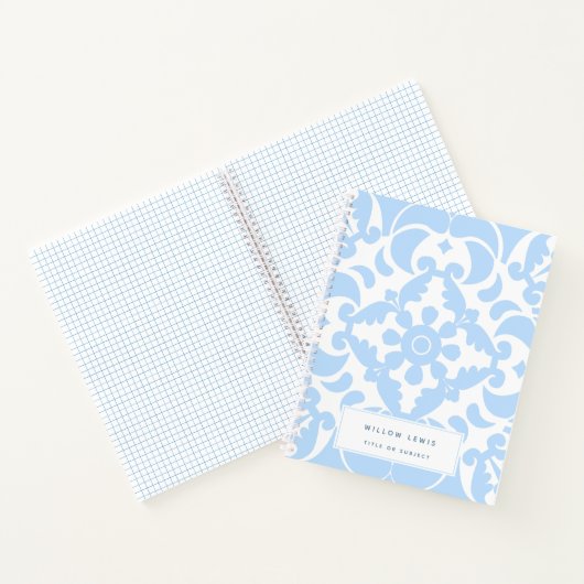 Blue Azulejos Portugiesisches Mittelmeer Notizblock (Innenseite)