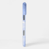 Blue Azure Watercolor Alkohol Tinte individuell ei iPhone Hülle (Rechte Seite)