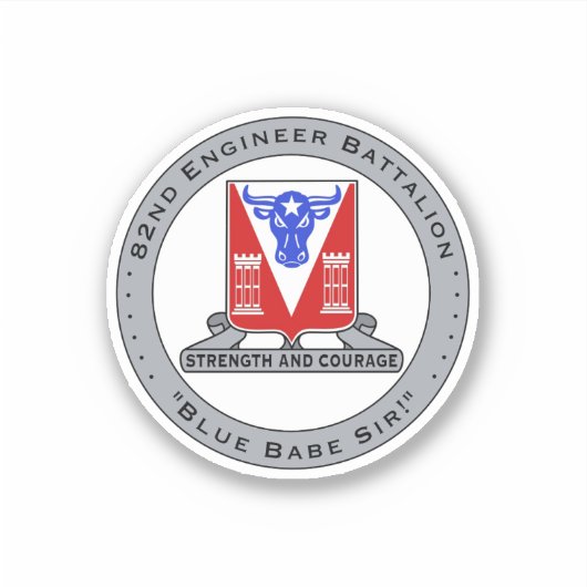 Blue Babe Vinyl Sticker (Vorderseite)