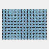 Blue Baby Alien Stars und Planets Muster Geschenkpapier Set (Vorderseite 2)