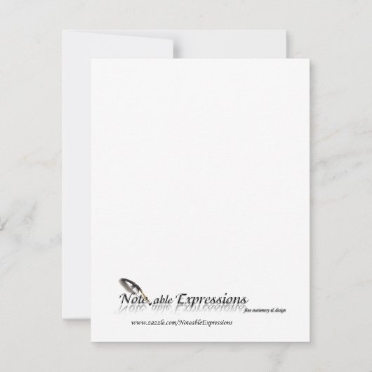 Blue Baby Animal Mobile Baby Ankündigung (Rückseite)