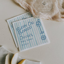 Blue Baby auf Board Baby Dusche