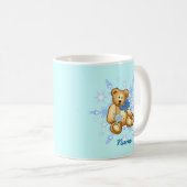 Blue Baby Bear Kaffeetasse (VorderseiteRechts)