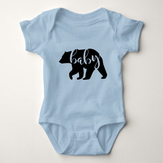 Blue Baby Bear Matching Family Shirts (Vorderseite)