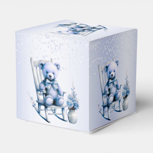 Blue Baby Bevor Box Geschenkschachtel (Rückseite)