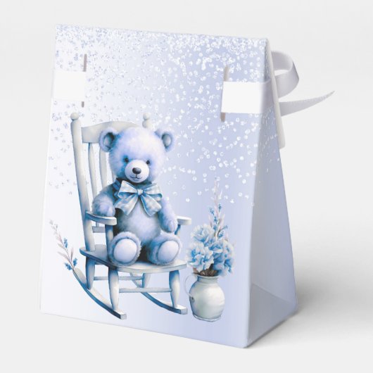 Blue Baby Bevor Box Geschenkschachtel (Rückseite)