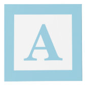 Blue Baby Block Sonogram Pregnancy Keepake Foto Würfel (Rechts)