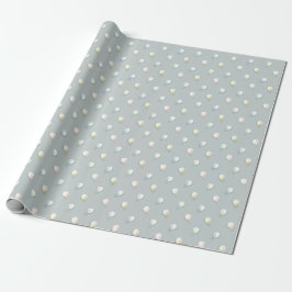 Blue Baby Bonnet Wrapping Paper Geschenkpapier