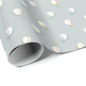 Blue Baby Bonnet Wrapping Paper Geschenkpapier (Rolleneckpunkt)