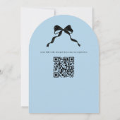 Blue Baby Boo Ghost Halloween Baby Dusche Einladung (Rückseite)