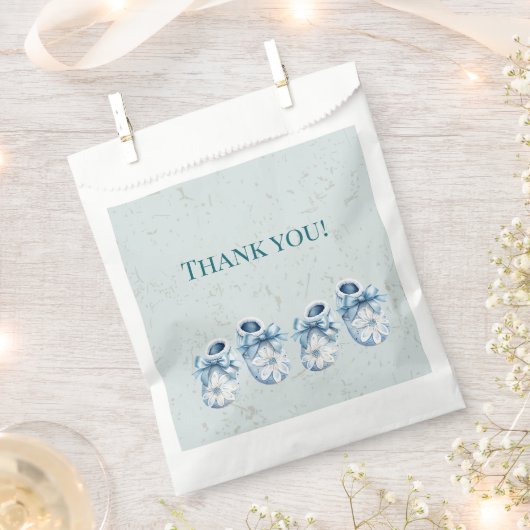 Blue Baby Boots Geschenktütchen (Ausgeschnitten)