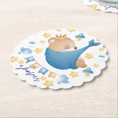 Blue Baby Boy Baby Duschbär Untersetzer (angewinkelt)