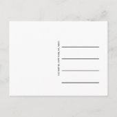 Blue Baby Boy Birth Announcement Foto Ankündigungspostkarte (Rückseite)