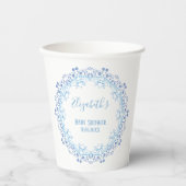 Blue Baby Boy Classic Baby Dusche Elegant Pappbecher (Vorderseite)