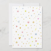 Blue Baby Boy Clothesline Baby Dusche Einladung (Rückseite)