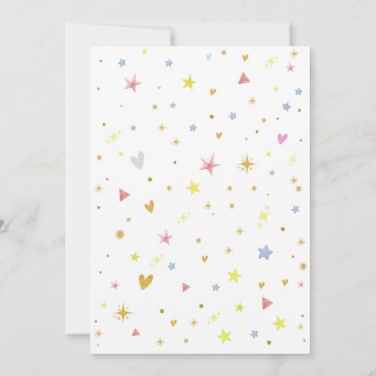 Blue Baby Boy Clothesline Baby Dusche Einladung (Rückseite)