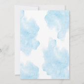 Blue Baby Boy Dusche Einladung (Rückseite)