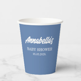 Blue Baby Boy Dusche Pappbecher