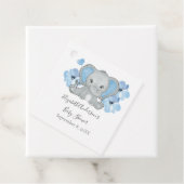 Blue Baby Boy Elephant Baby Dusche Blume Ballon Geschenkanhänger (Beispiel)