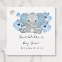 Blue Baby Boy Elephant Baby Dusche Blume Ballon Geschenkanhänger