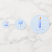 Blue Baby Boy Erster Geburtstag Konfetti (Vorderseiten)