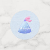 Blue Baby Boy Erster Geburtstag Konfetti (Klein Vorderseite)