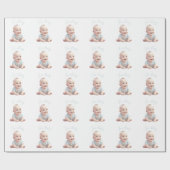 Blue Baby Boy for Baby Shower Geschenkpapier (Flach)