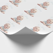 Blue Baby Boy for Baby Shower Geschenkpapier (Ecke)
