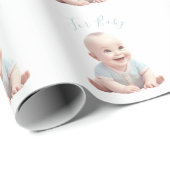 Blue Baby Boy for Baby Shower Geschenkpapier (Rolleneckpunkt)