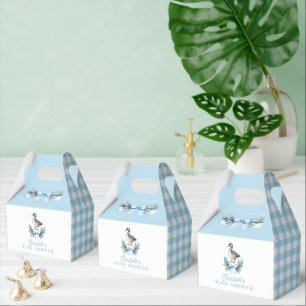 Blue Baby Boy Mallard Duck Baby Duck Geschenkschachtel