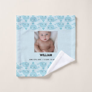 Blue Baby Boy Name Geburtsdatum   Foto Baby Waschlappen