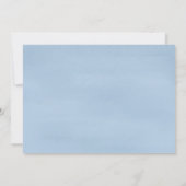 Blue Baby Boy Niedliches Foto Personalisiert Ankündigung (Rückseite)