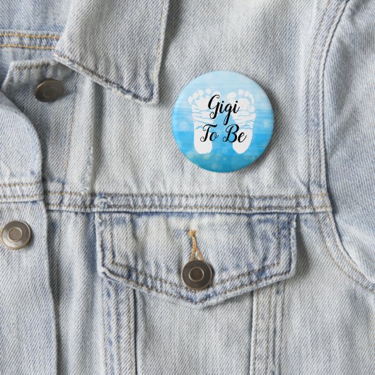 Blue Baby Boy Ombre Gigi wird Baby Showgeschenk Button (Beispiel)