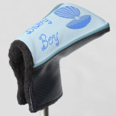 Blue Baby Boy Oyster Muschel und Pearl Custom Golf Headcover (3/4 Vorderseite)