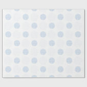 Blue Baby Boy Punkts Watercolor Baby Dusche Geschenkpapier (Flach)