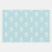 Blue Baby Boy Rainbow and Rabbit Geschenkpapier Set (Vorderseite 2)