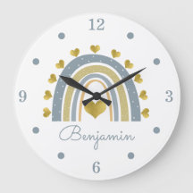 Blue Baby Boy Rainbow Kinderzimmer Akrylic Wall Cl