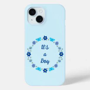 Blue Baby Boy Schmetterlinge und Blume Custom Case-Mate iPhone Hülle