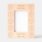 Blue Baby Boy Schmetterlinge und Blume Custom Geätzte Rahmen (Vorderseite)