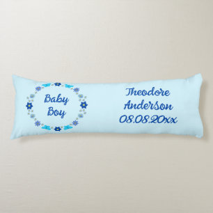 Blue Baby Boy Schmetterlinge und Blume Custom Seitenschläferkissen