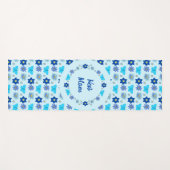 Blue Baby Boy Schmetterlinge und Blume Custom Yogamatte (Vorderseite (Horizontal))