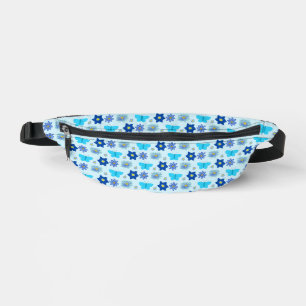 Blue Baby Boy Schmetterlinge und Blume Gemustert Bauchtasche