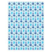 Blue Baby Boy Schmetterlinge und Blume Gemustert Tischdecke (Vorderseite)