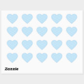 Blue Baby Boy Script Baby Script Heart Sticker (Blatt)