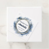 Blue Baby Boy Shower Square Geschenkanhänger (Beispiel)